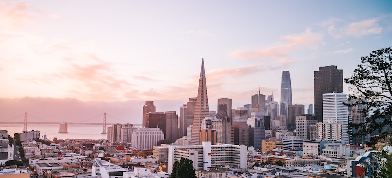 City skyline during Golden Hour