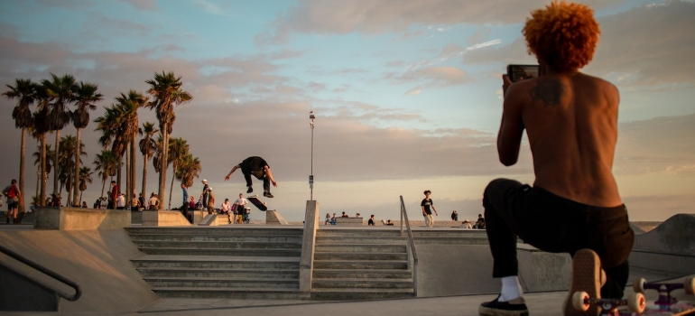 Skateboarders