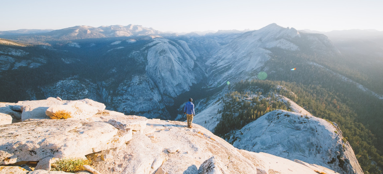 The man who, on the recommendation of the guide to Texas's National Parks, visited Half Dome