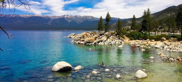 Lake Tahoe, one of the options for weekend getaways from Austin