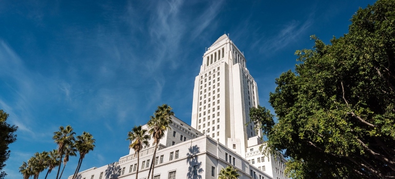 Picture of the LA City Hall, a must-see on the list for exploring Dallas–Fort Worth metroplex iconic landmarks