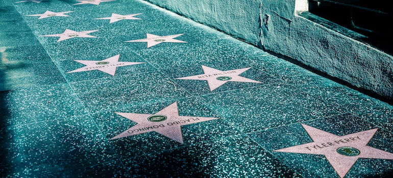 the Hollywood walk of fame which can help with surviving life in LA as a newcomer