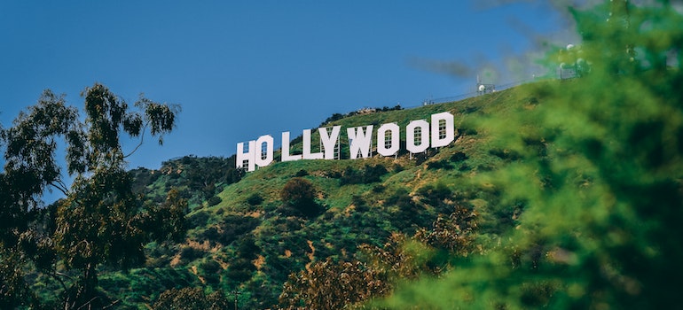 the Hollywood sign