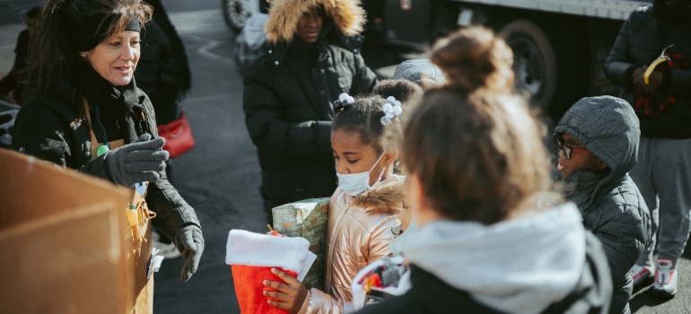 Picture of people during a community event